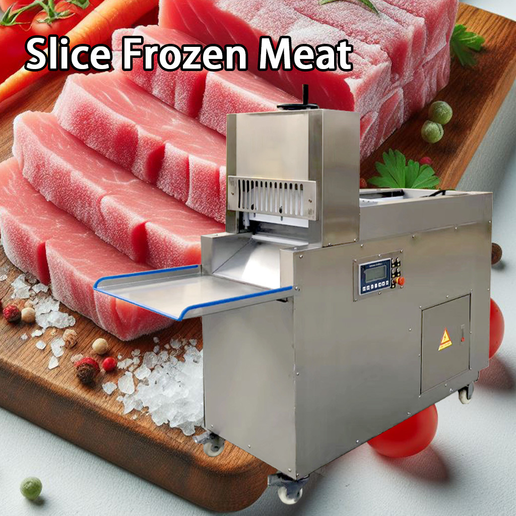 meat cut machine horizontal butchery equipment meat slicer jerky adjustable meat slicer for industrial