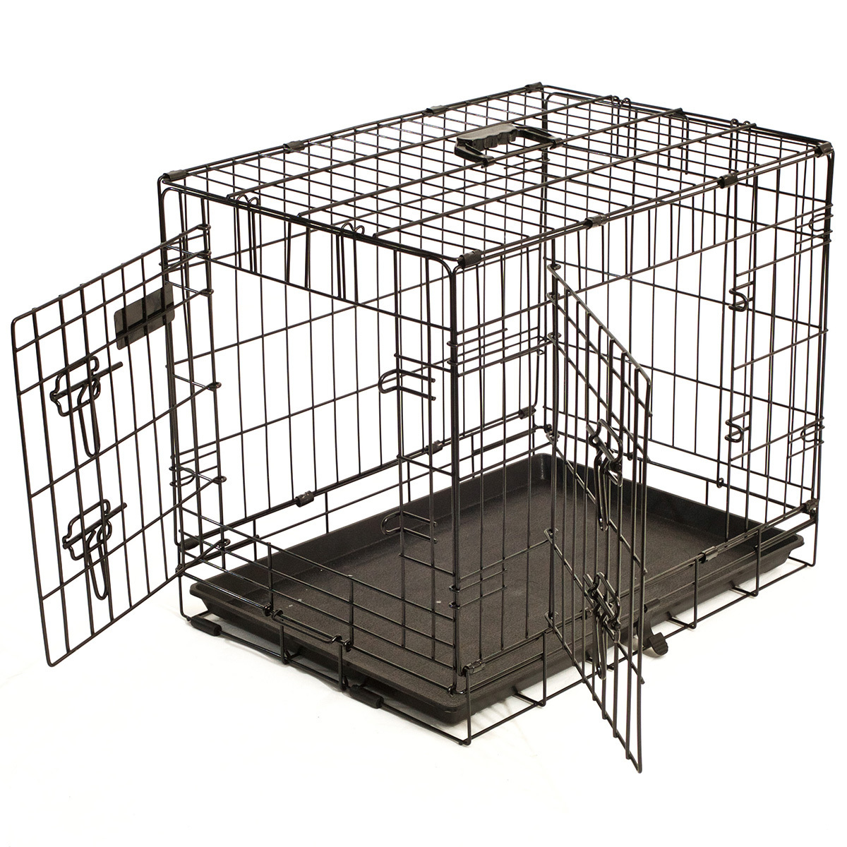 42 48 Inch Size Customized Large Pet Kennels Double Door Animal Cages Steel Wire Metal Dog Crate