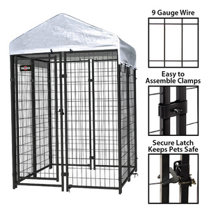 Stackable Large Outdoor Dog Villa Collapsible Strong Metal Kennels For Dogs