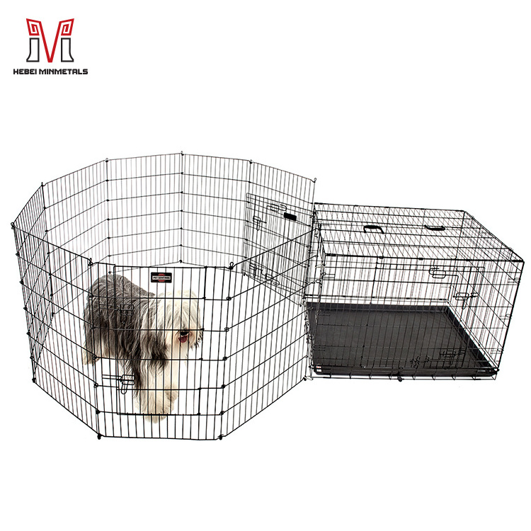 Heavy Panel Metal Portable Big Foldable Outdoor Pet Large Play Pen Dog Playpen Fence For Dog