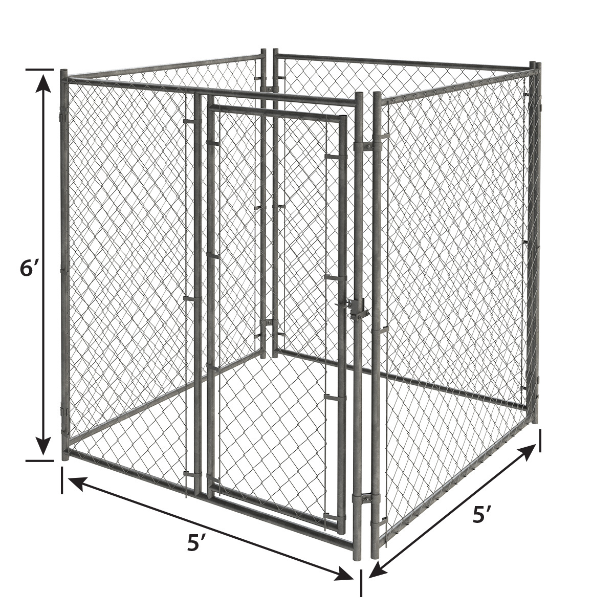 Outdoor Play Yard Chain Link Pet Cage House Extra Large Dog Crate Kennel Fence