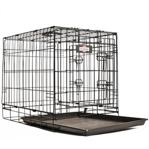 Wholesale Cheap Multiple Size Metal Folding Pet Kennels Cages Collapsible Wire XL XXL Large Dog Crate With Tray