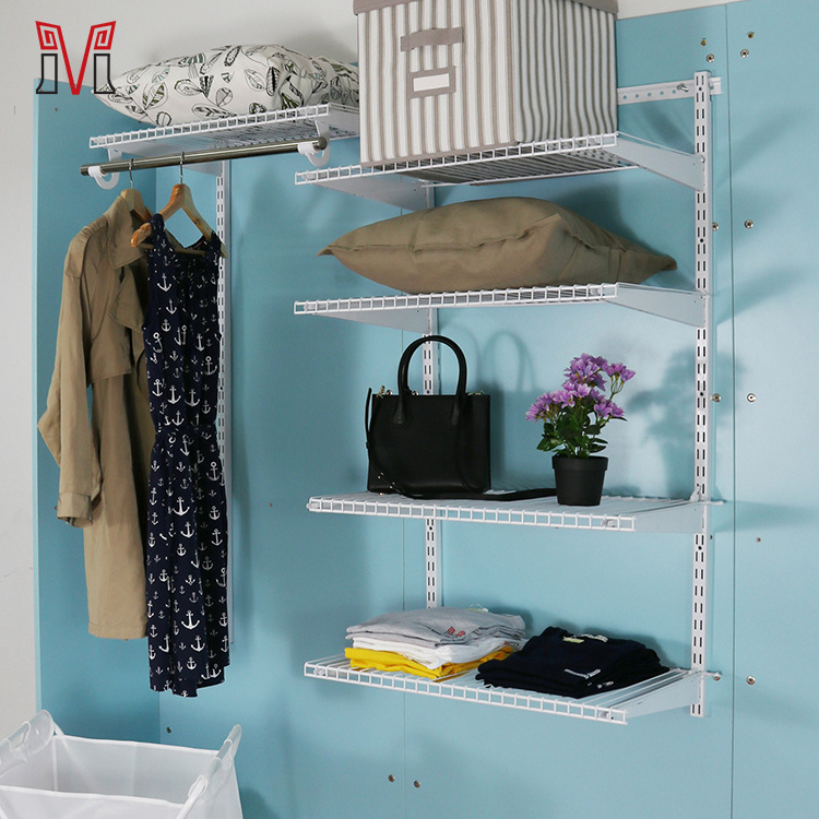 CLOSETART Bedroom Clothing Storage Cheap Durable Room Metal Wire Shelving Shelf Closet System