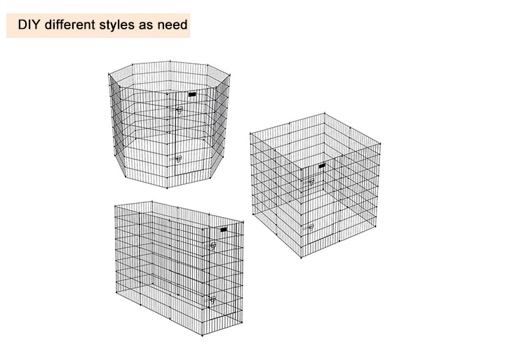 Pet Sentinel Exercise Play Pen Circumference Pet Playpen Rabbits Cages Kennel Metal Fence Outdoor For Dog