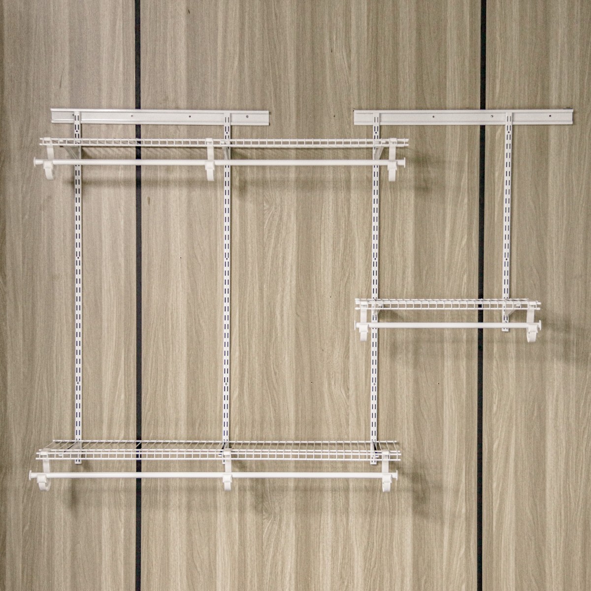 Bedroom Room Storage Logic Adjustable Closet Wire Shelf DIY Closet System Storage Organization Shelving Closet