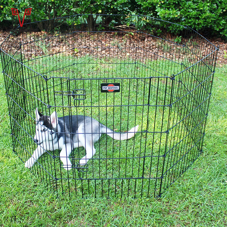 Heavy Panel Metal Portable Big Foldable Outdoor Pet Large Play Pen Dog Playpen Fence For Dog