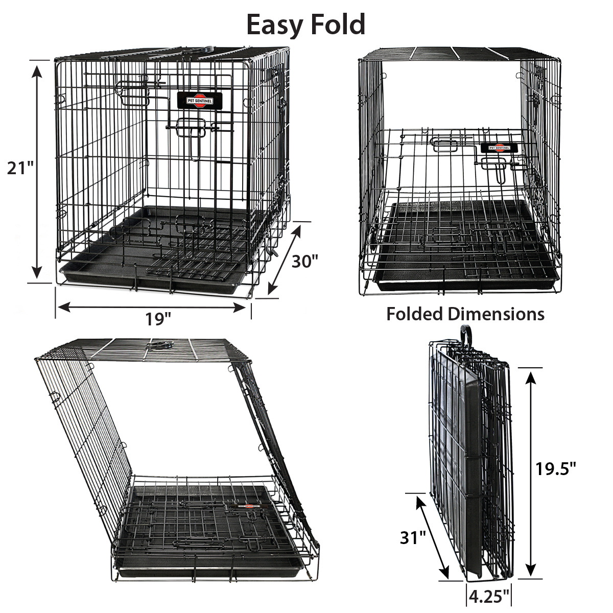 Multifunctional Custom Size Collapsible Iron Metal Foldable Kennels Dog Pet Crate Cages For Rabbits