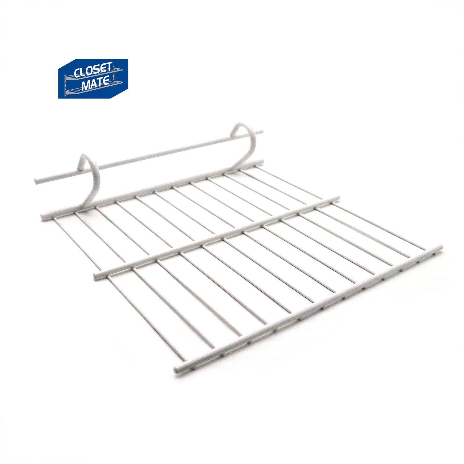 CLOSET MATE White Open Slide Shelf 1X7.5MM Wire Shelving