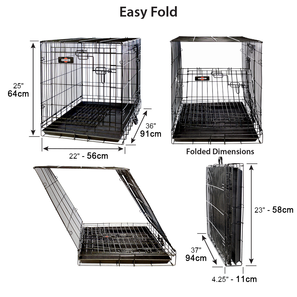 Pet Crates Strong Metal Iron Small Size Stainless Steel Kennels Foldable Dog Cages