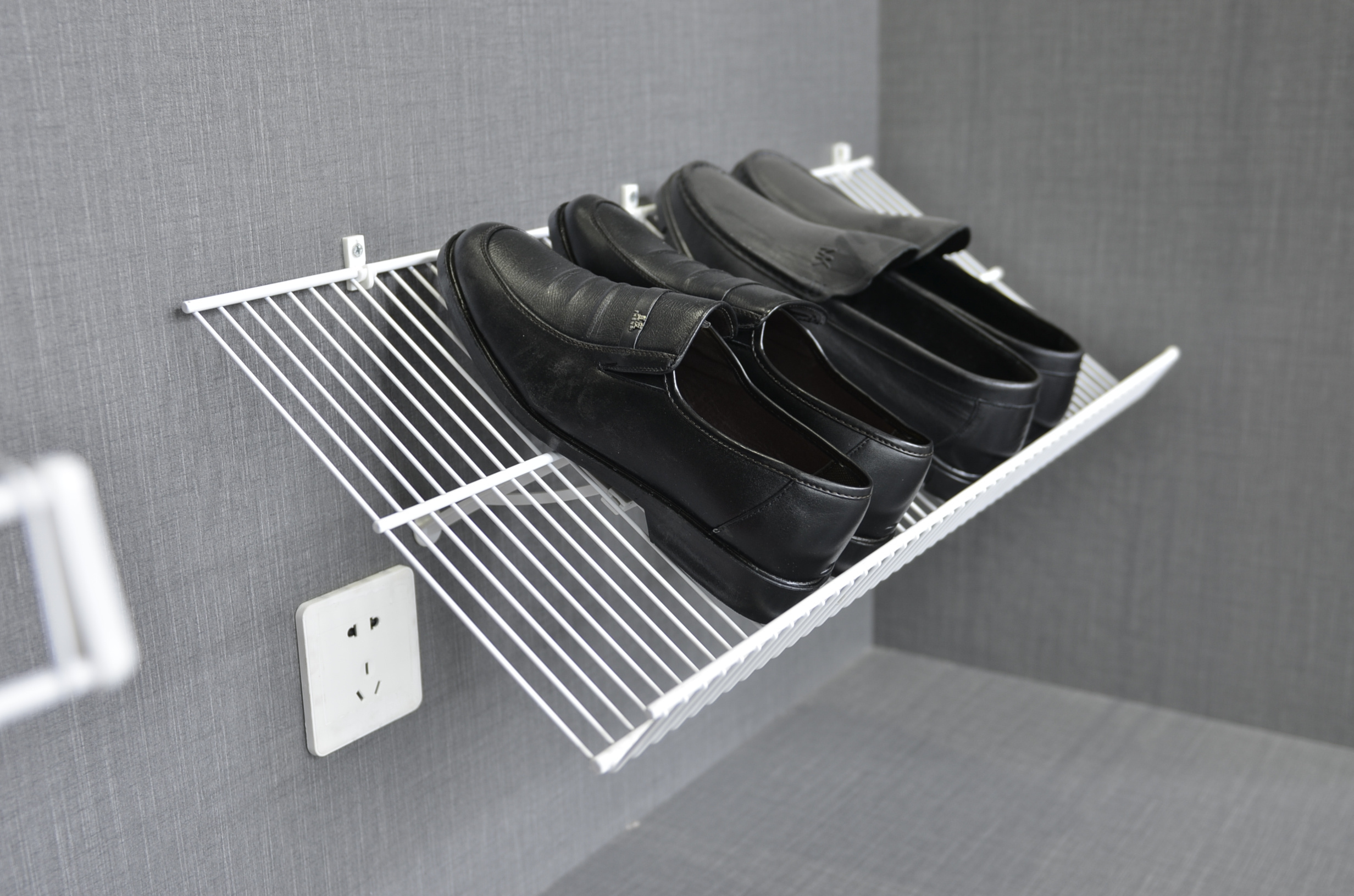 closet shelf storage organization closet fixing set steel shelf