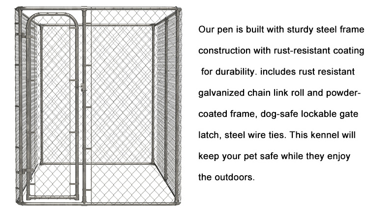 Pet Play Pen Crates Foldable Dog Playpen Rabbits Cages Wire And Tube Kennel Fence For Dog Outdoor