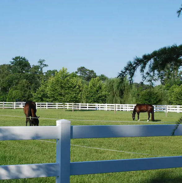 3 Rail vinyl fence PVC horse fence