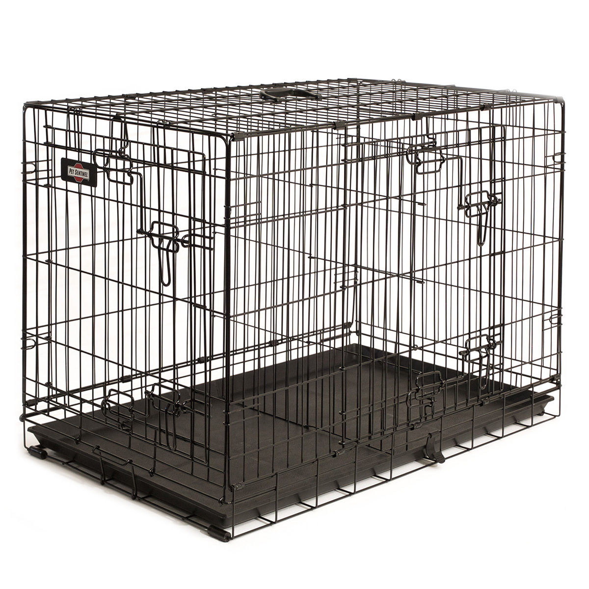 42 48 Inch Size Customized Large Pet Kennels Double Door Animal Cages Steel Wire Metal Dog Crate