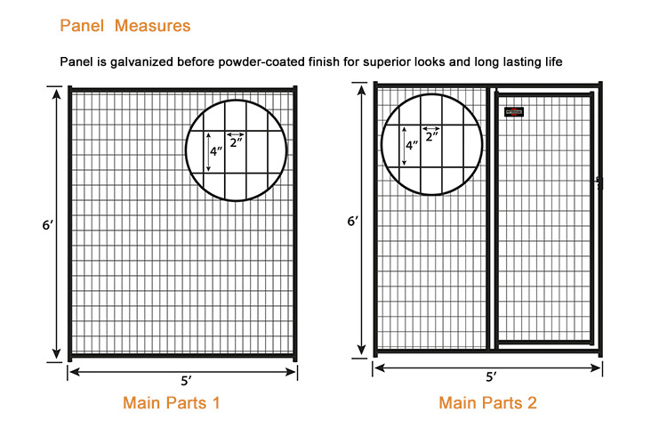 Extra Large Dog Kennel Outdoor Strong Heavy Duty Metal Dog Cages Kennels For German Shepherd