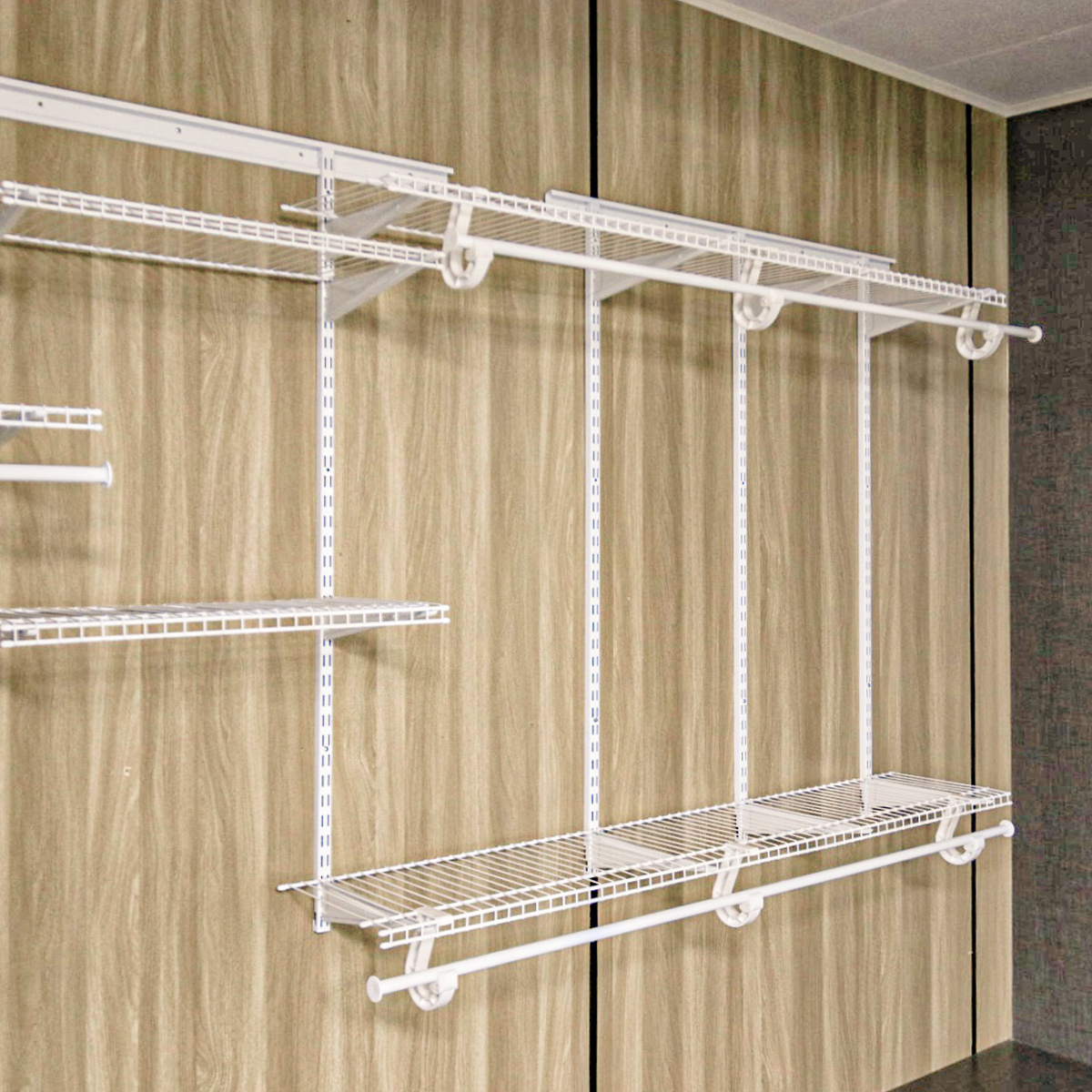 CLOSETART QUT7-10 Bedroom Room Metal Wire Shelf Shelving Closet System Storage Wardrobe Organizer 7-10'