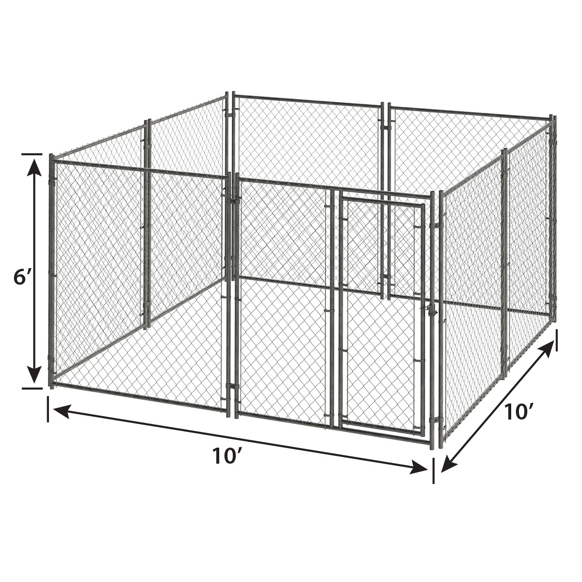 China Supplier Garden Lawn Heavy Duty Large Outdoor Pet Enclosure Cage Metal Dog House L XL XXL Dog Run Kennel