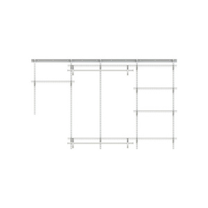 Metal Walking Closet Armable Rail Room Clothes Organizer Storage Wardrobe Wire Shelving Shelf Closet System For Bedroom