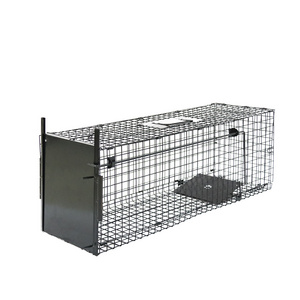 Metal Wire Human Rat Mouse Catching Trap Cage Single Door