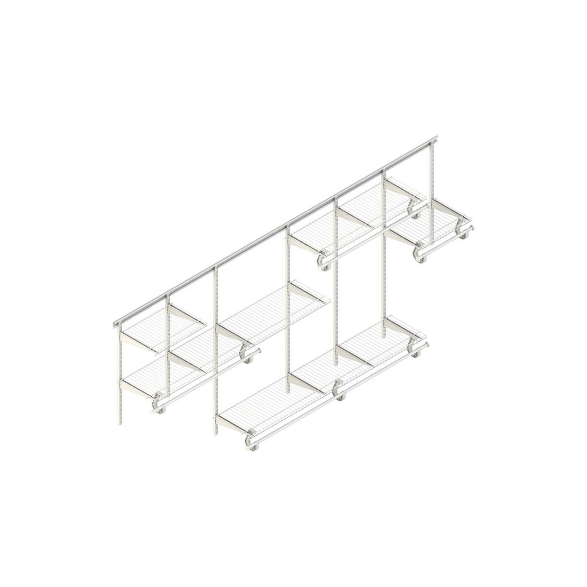 CLOSETART QUT7-10 Bedroom Room Metal Wire Shelf Shelving Closet System Storage Wardrobe Organizer 7-10'