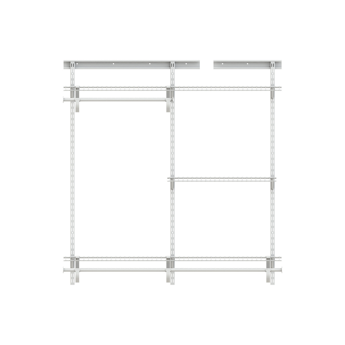 Cheap Room Wall Clothing Wire Shelving Closet Free Standing Galvanized Wire Shelves System For Bedroom