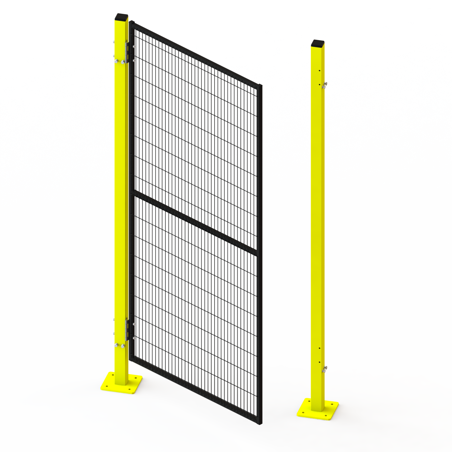 METALTEC machine and robot safety barrier fence perimeter framed 6'height quick-assembly