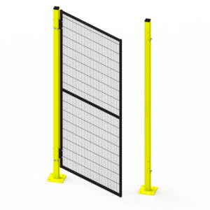 METALTEC machine and robot safety barrier fence perimeter framed 6'height quick-assembly