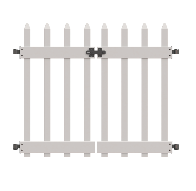 Outdoor garden white cheap privacy pvc vinyl fence panel and gate hot sale