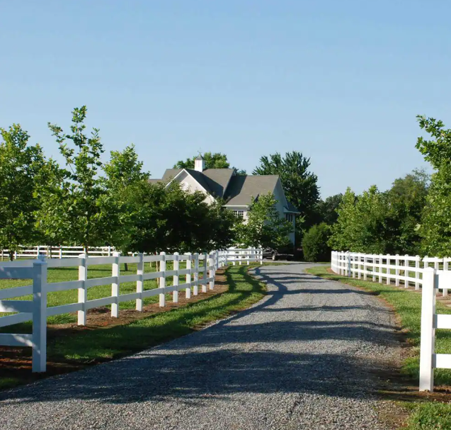 3 Rail vinyl fence PVC horse fence