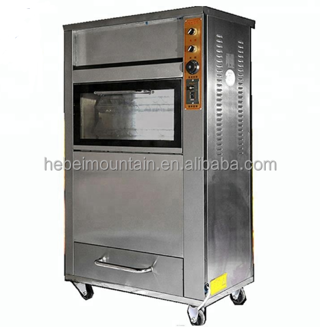 Tabletop Auto Rotate Chicken Rotisserie Grilled Oven Electric Commercial Sweet Potato Corn Roasting Machine