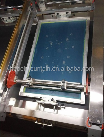 High efficiency automatic 6 colors clothes flat Scraper screen textile printing machine for silk fabric printing