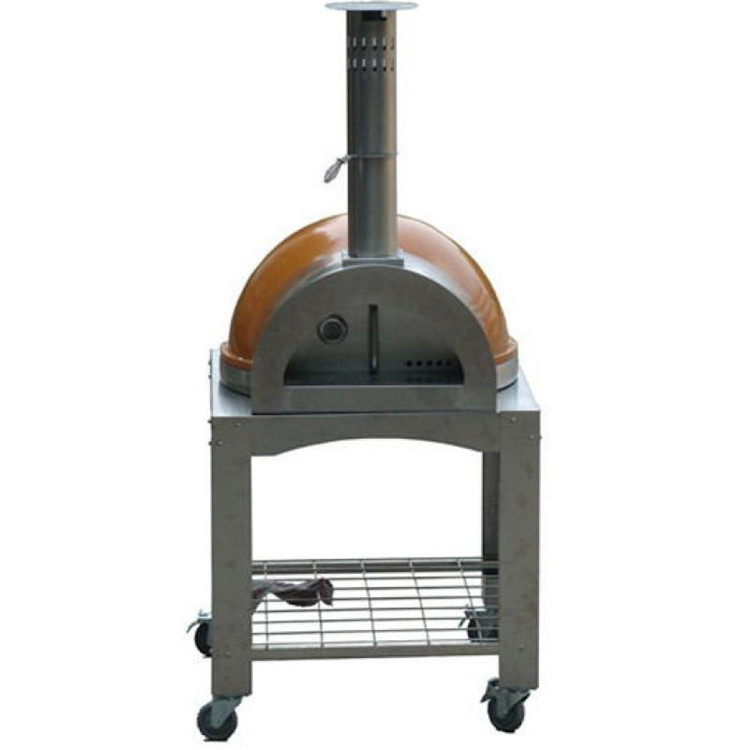 Stainless steel outdoor portable pizza oven dome wood fired mini pizza oven