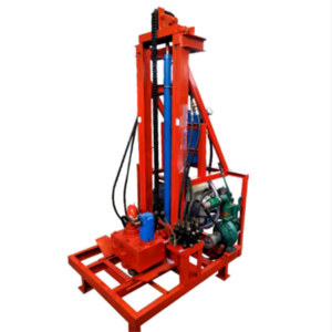 100m deep Portable  Diesel Hydraulic Water Well Rotary Drilling Rig /Borehole Water Well Drilling Machine With electric start