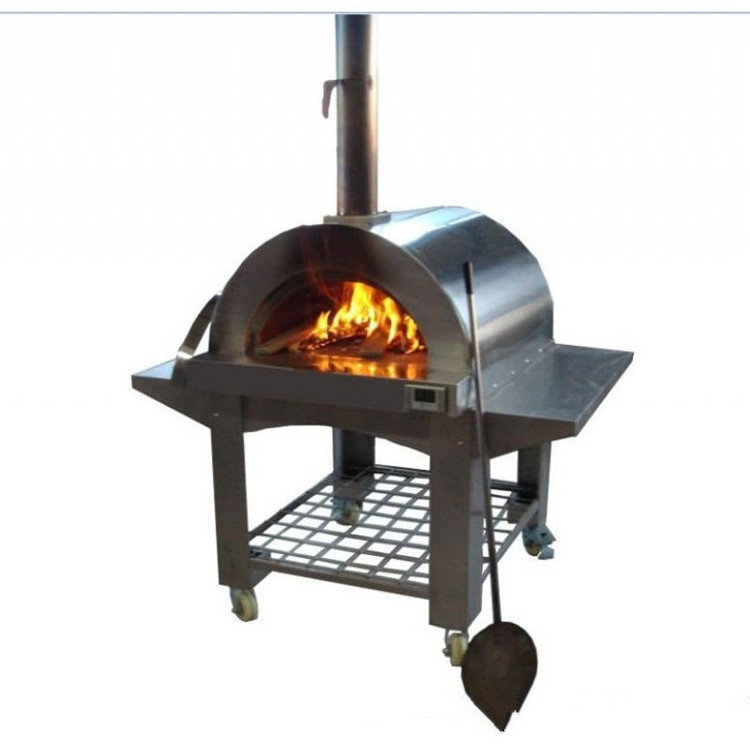 Stainless steel outdoor portable pizza oven dome wood fired mini pizza oven