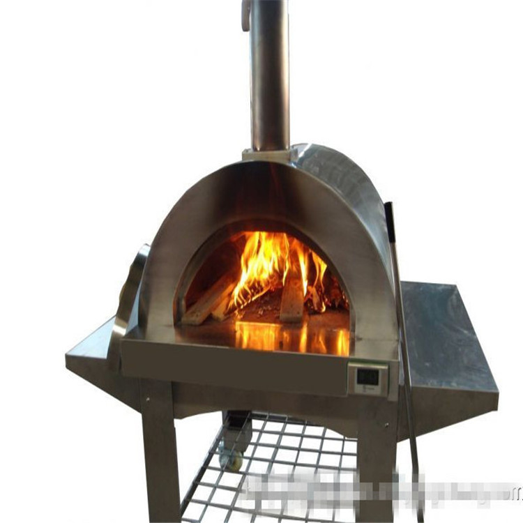 Stainless steel outdoor portable pizza oven dome wood fired mini pizza oven