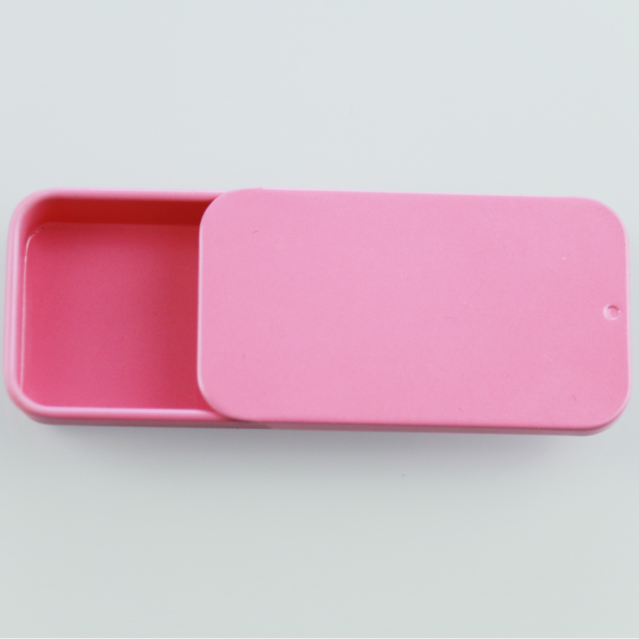 wholesale 10g 15g 20g pink gold black white small tinplate box candy square custom tin can metal tin box