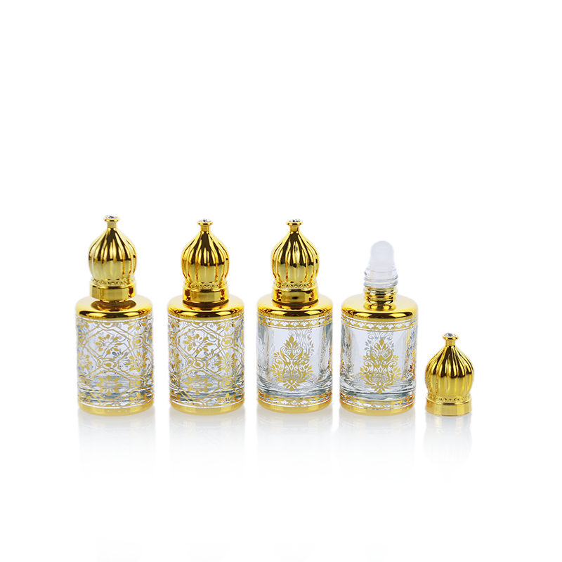 Factory sell 3ml 6ml 12ml 15ml Arabian Middle East Arabic Dubai Essential Oil Perfume Roller Bottle with Glass Stick