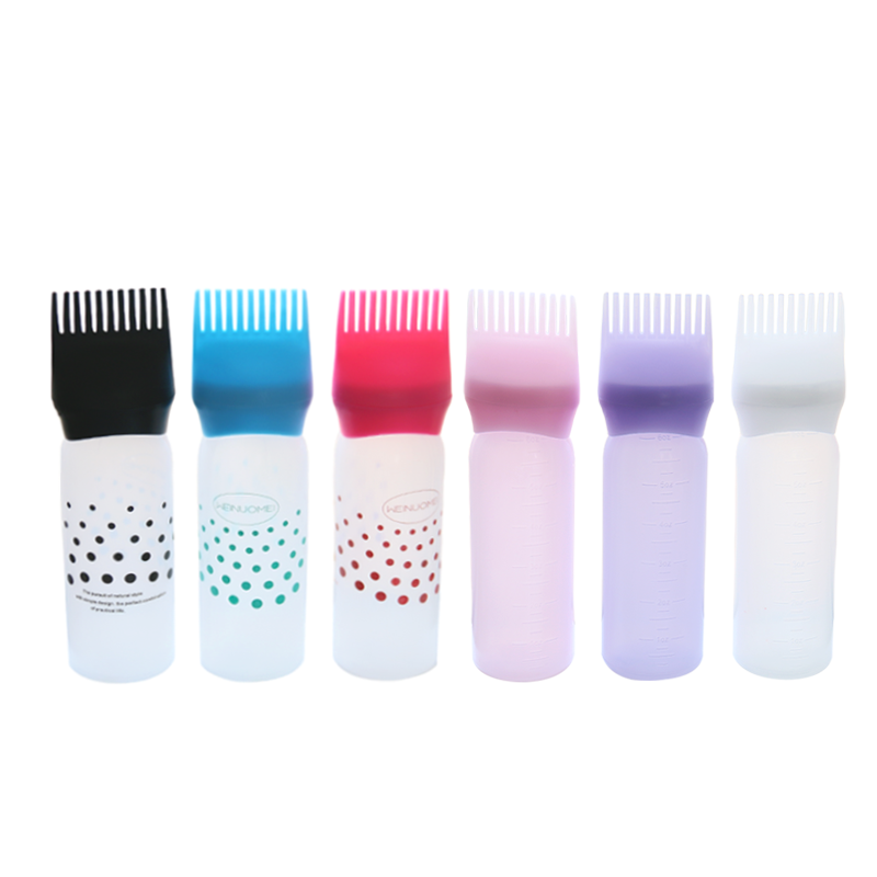 Set of 3, Tinting Application Bottle Hair Dye Comb Brush