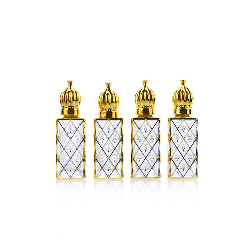 Factory sell 3ml 6ml 12ml 15ml Arabian Middle East Arabic Dubai Essential Oil Perfume Roller Bottle with Glass Stick