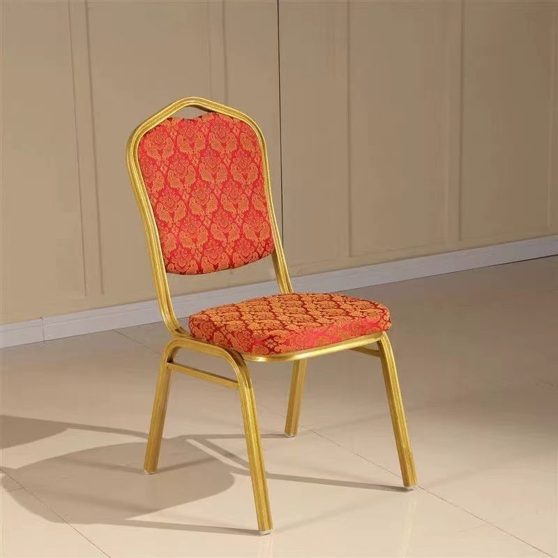 Luxury banquet chair factory customized thick padded church chair elegant dining chair for restaurant hotel