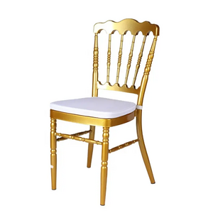 Wedding Chairs Restaurant Unique outdoor metal gold Napoleon chair for Party Tiffany chair