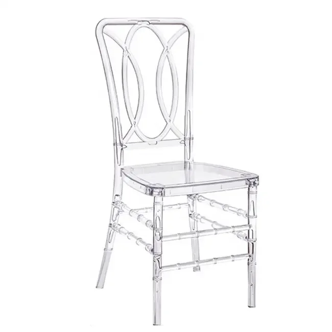 Wholesale Chiavari Chair Clear Crystal Napoleon Chair For Outdoor Wedding Transparent Basic Customization