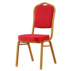 Luxury banquet chair factory customized thick padded church chair elegant dining chair for restaurant hotel