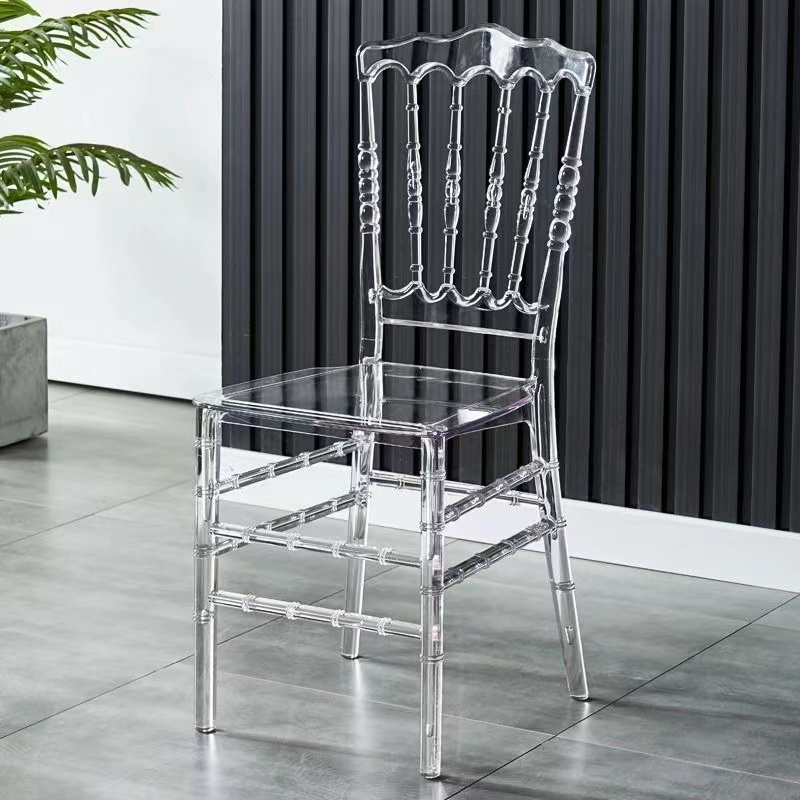 Wholesale Wedding Event Stackable Resin Acrylic Clear Chavari Chairs