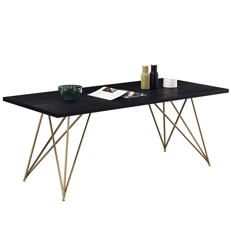 Factory wholesale marble square clothing store display table Restaurant friends dinner table