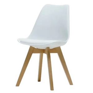 Nordic style dining room furniture solid wood leg Tulip chair plastic dining chairs