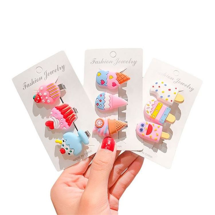 Hot sale 10pcs Cute Anime Patterns Hair Clips Lovely Designer Gift Set Hairgrips