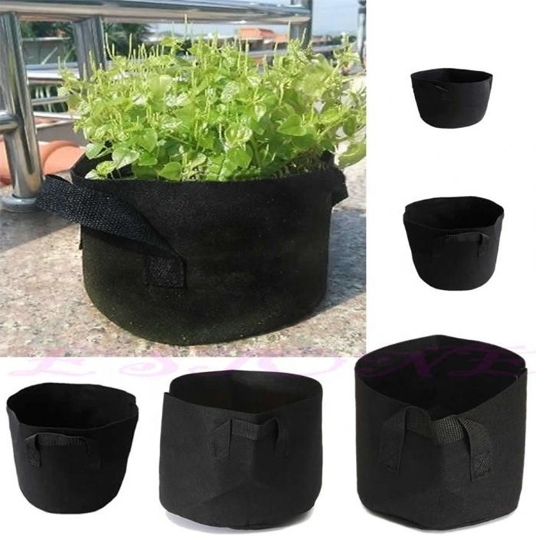 Plant Hydroponic Grow Bags Greenhouse Non Woven Fabric Flower Mushroom Eco Cultivation Farm Garden Nursery Pot White Growing Bag