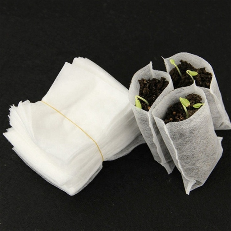 Plant Hydroponic Grow Bags Greenhouse Non Woven Fabric Flower Mushroom Eco Cultivation Farm Garden Nursery Pot White Growing Bag