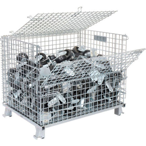 Selling high storage capacity Metal Lockable   warehouse storage cage