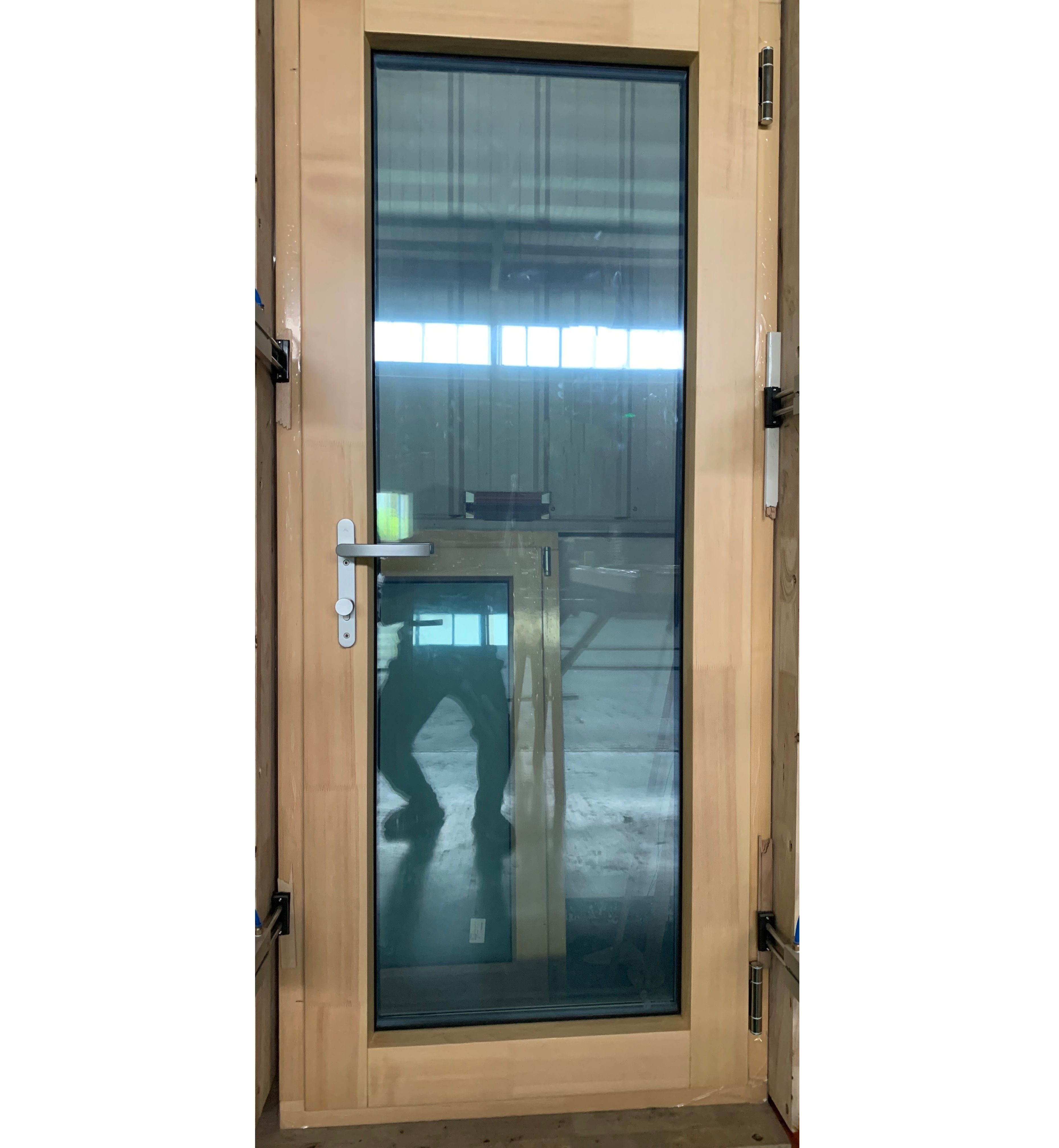 Penjoy High-end custom swing door triple glazed passive house doors for villa house